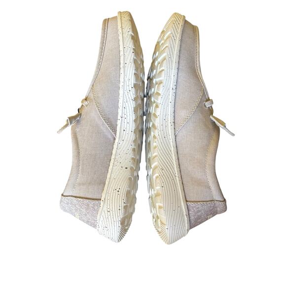 NWB Eddie Bauer Women’s Canvas Lace-Up Loafers Surray Tan Size 8 - Picture 4 of 7